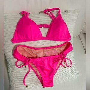 Victoria Secret two piece. Top medium, bottom small.